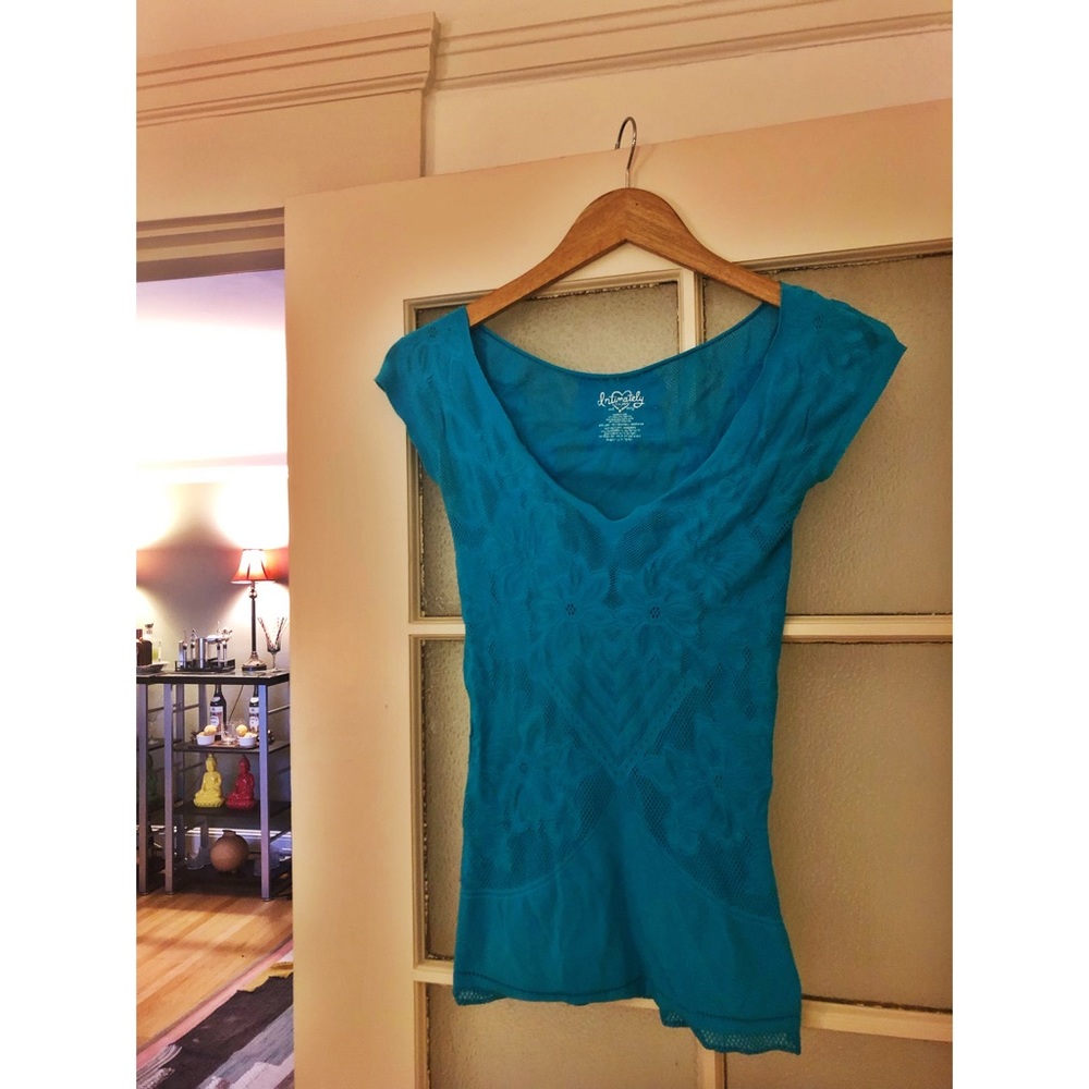 Free People Intimately Teal V Neck ✨